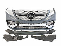 Передній бампер на Mercedes GLE-Class W166 2015-2018 (в стилі GLE63 AMG)