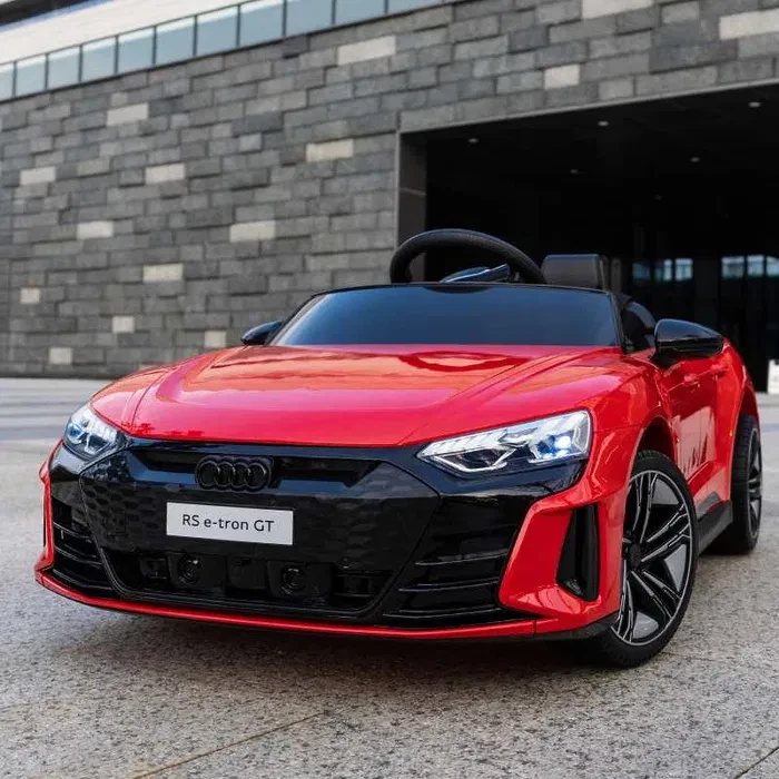 Дитячий електромобіль Audi e-tron GT червоний на акумуляторі, фото 1