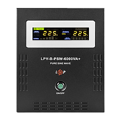 ДБЖ з правильною синусоїдою 48V LPY-B-PSW-6000VA+(4200Вт)10A/20A