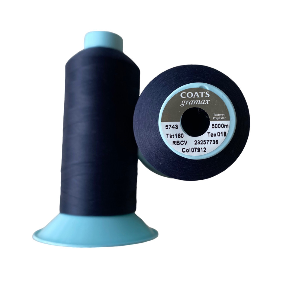 Текстурована нитка Coats gramax 160/ 5000v / 07912 синій, фото 1
