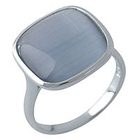 Серебряное кольцо Komilfo с кошачьим глазом 10.24ct, вес изделия 4,69 гр (1975282) 18 размер