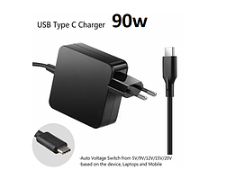 Блок живлення для ноутбука USB Type-C 90W 5V 3A, 9V 3A, 15V 3A, 20V 3.25A 20V 4.5A square новий