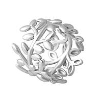 Серебряное кольцо Komilfo с без камней, вес изделия 7,72 гр (2056676) 17.5 размер