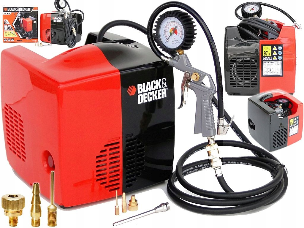 Безмасляний компресор Black+Decker 8215340BND701 0 l 8 bar