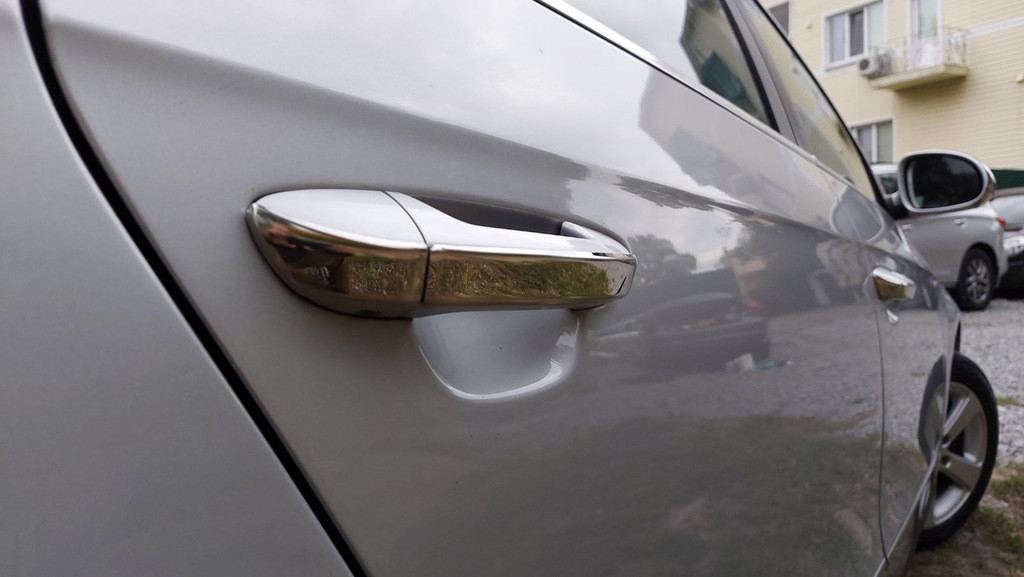 Накладки на ручки плоскі  4 шт  нерж  для Volkswagen Passat B6 2006-2012 рр