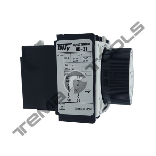 Приставка витримки часу ПВ21 затримка на вимкнення 0.1-30 сек. 1NO+1NC