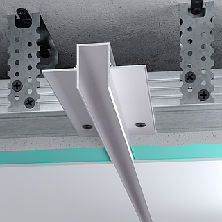 Профиль теневого шва FSPRO 20 мм раздельный алюминиевый 3 м Анодированный (F2.D2030A)