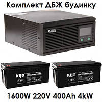 Комплект ИБП для дома 1600W 220V - 24V 200Ah 4КВТч