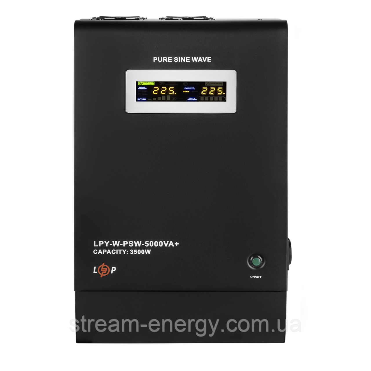 ДБЖ з правильною синусоїдою 48V LPY-W-PSW-5000VA+(3500Вт)10A/20A, фото 1