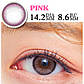 Рожеві контактні лінзи ICE DEW PINK, фото 2