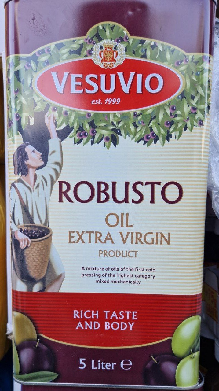 Оливкова олія  Vesu Vio  Robusto Oil  Extra Virgin 5 л., фото 1