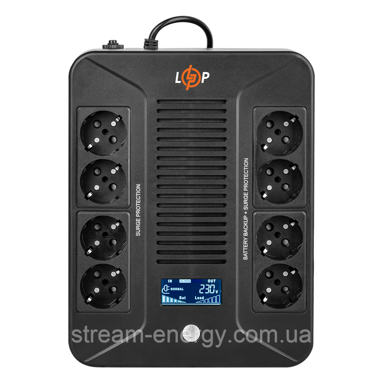 Лінійно-інтерактивне ДБЖ LP-600VA-8PS (360Вт)