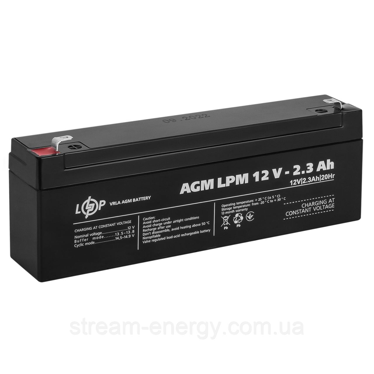 Акумулятор AGM LPM 12V - 2.3 Ah