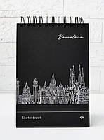 Скетчбук 4Profi Black sketch book Barcelona А5 30 листов черная бумага 903191