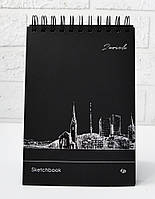 Скетчбук 4Profi Black sketch book Zurich А5 30 аркушів чорний папір 903221