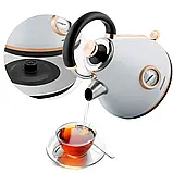 Електрочайник із термометром 1,7л BD-701 сірий Berdsen Польща, фото 3