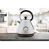 Електрочайник із термометром 1,7л BD-701 сірий Berdsen Польща, фото 8