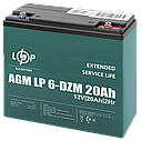 Тяговий свинцево-кислотний акумулятор LP 6-DZM-20 Ah, фото 2