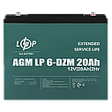 Тяговий свинцево-кислотний акумулятор LP 6-DZM-20 Ah, фото 4