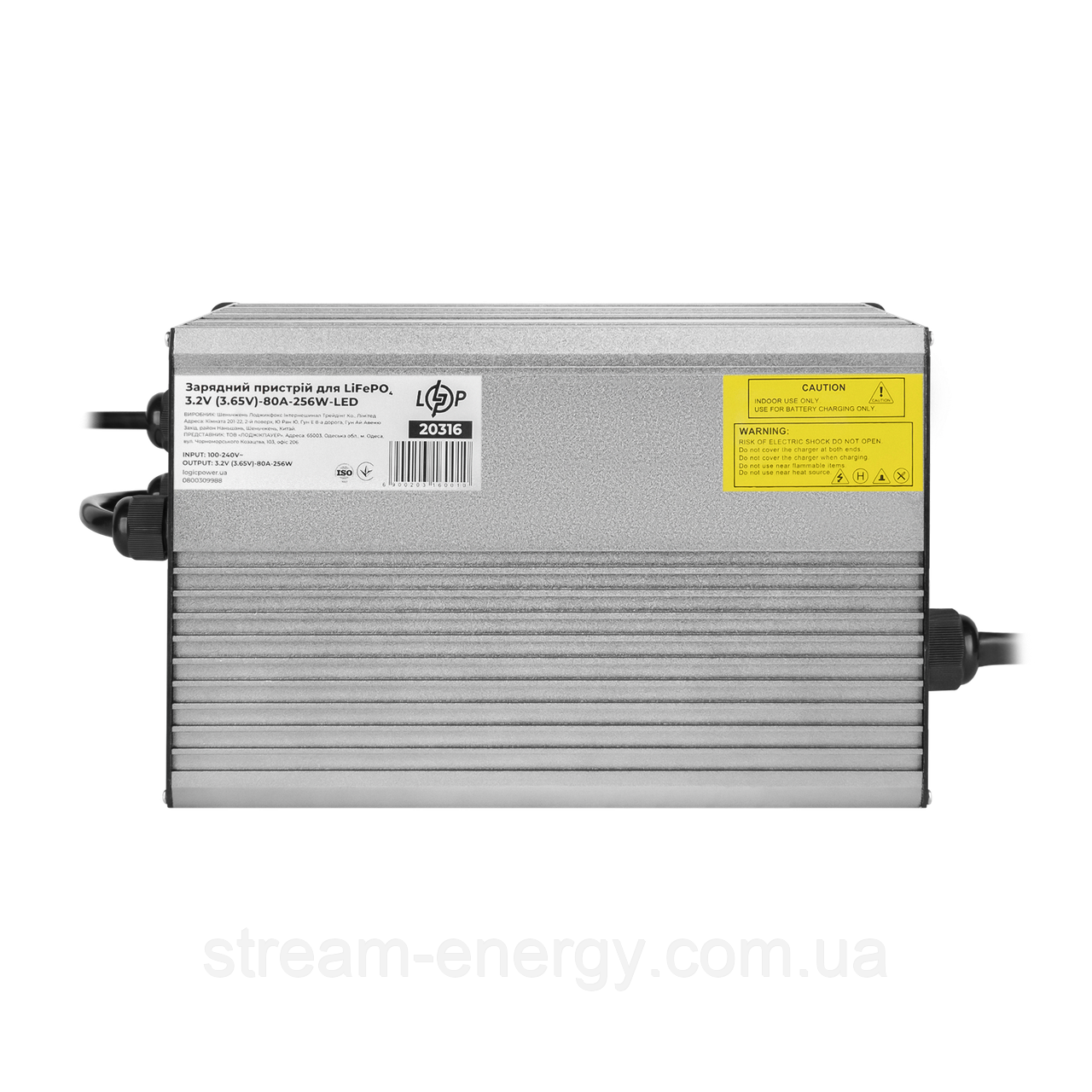 Зарядний пристрій LiFePO4 80А для акумуляторів - 3.2V (3.65V)-80A-256W-LED