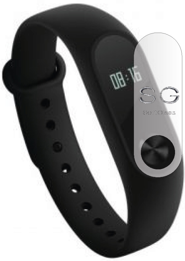 Бронеплівка для Xiaomi mi band 2 (2шт на екран) зносостійка поліуретанова SoftGlass, фото 1