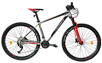 Велосипед Crosser MT-042 27.5" (18 рама, 2*9) Hidraulic L-TWOO 2021 сіро-червоний
