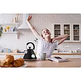 Електрочайник із термометром 1,7л BD-701 чорний Berdsen Польща, фото 2