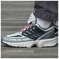 Мужские кроссовки Salomon ACS PRO Advanced Beluga Vintage White Grey, серые кроссовки саломон про адвансед