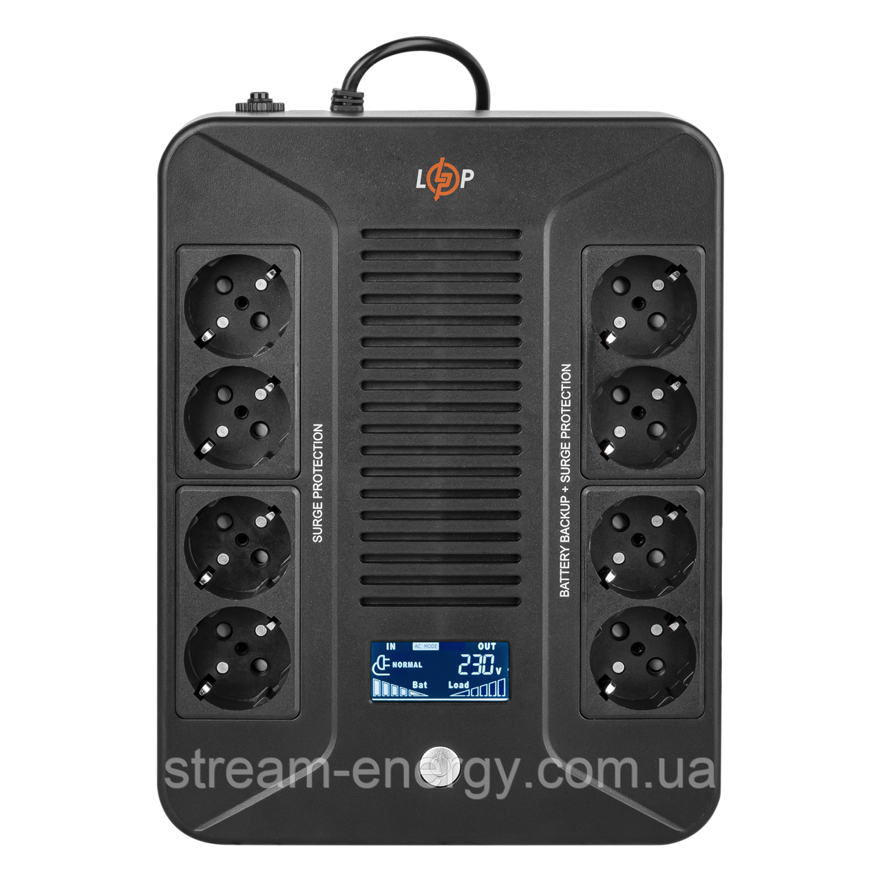 Лінійно-інтерактивне ДБЖ LP-1000VA-8PS (600Вт)