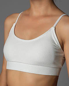 Топ жіночий рубчик Білий