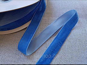 Оксамитова стрічка 5см (#8108) синій