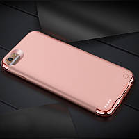 Портативная батарея для iPhone 6+/7+/8+ 4000 мАч Чехол зарядка аккумулятор для айфона розовый + ПОДАРОК