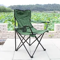 Стул раскладной со спинкой Camping quad chair, кресло туристическое для отдыха на природе и рыбалки FRF74G