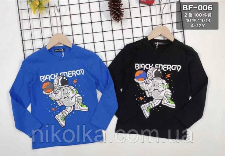 Реглан для хлопчиків оптом, S&D, 4-12 років,арт. BF-006, фото 1