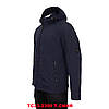 Куртка чоловіча BLACK VINYL (міжсезонна) TC23-2209 Т.СИНЯ 100% поліестер 46(Р), фото 2