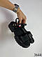 Босоніжки чорні із натуральної шкіри, фото 3