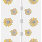 Москітна сітка для дверей Supretto з соняшниками на магнітах, біла (4744-1), фото 3