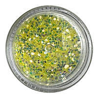 Блискітки для нігтів Starlet Professional, жовті