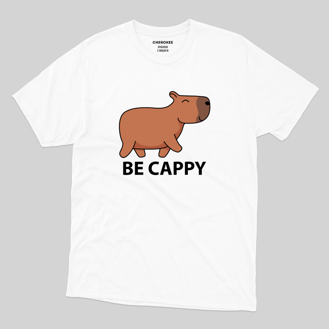 Футболка дитяча з прикольним дизайном «BE CAPPY »