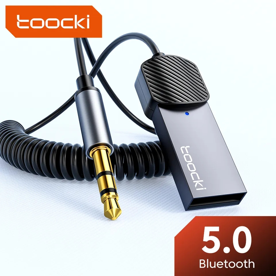 Аудіо Bluetooth-адаптер (ресивер) toocki USB Bluetooth 5.0, фото 1