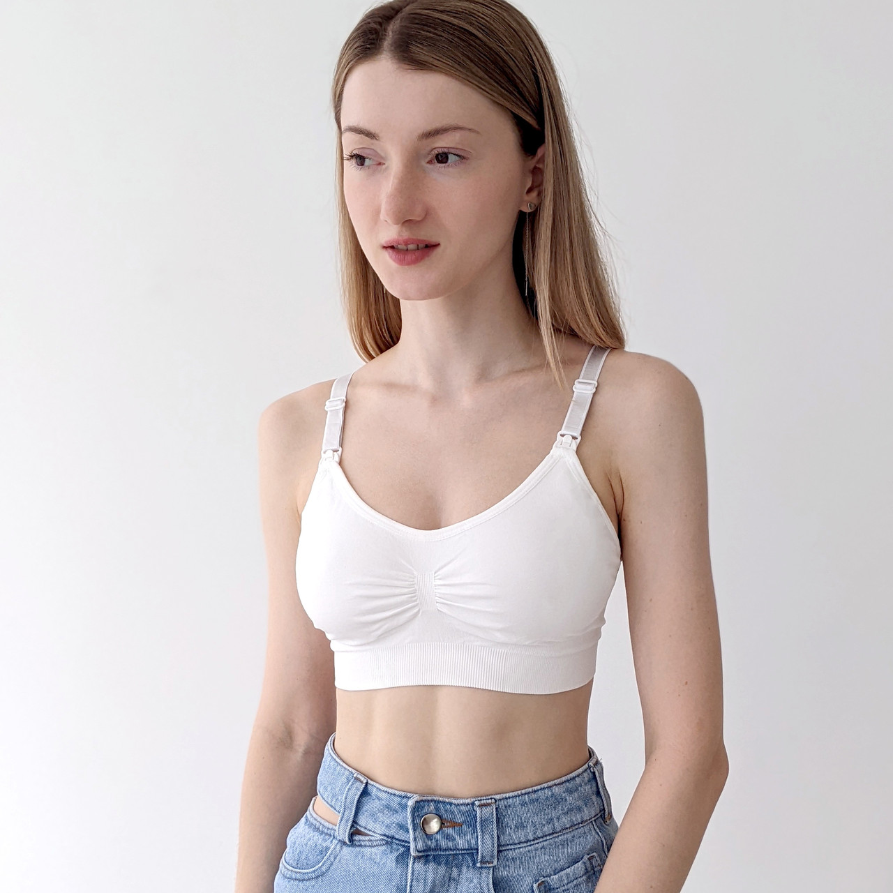 УЦІНКА Топ для годування (молочний), фото 1