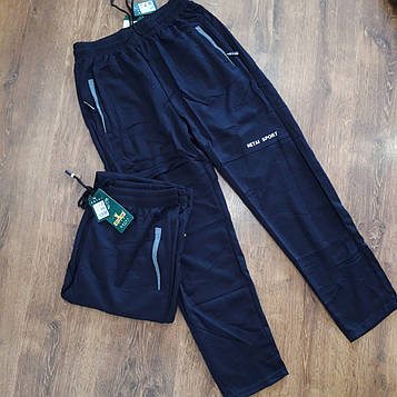 Чоловічі спортивні штани,3 кишені "HETAI" Art: 1025 Сині  Опт (Упаковками по 5 шт.)