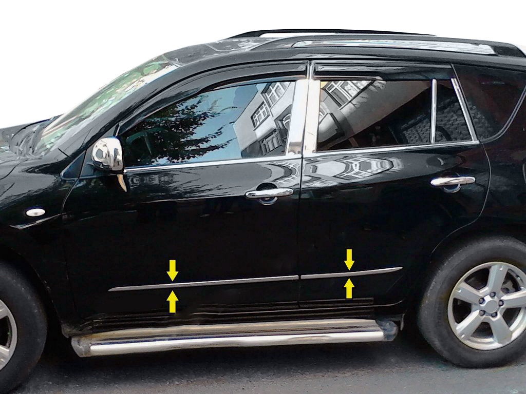 Молдинг дверей  нерж  для Toyota Rav 4 2006-2013 рр