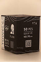 Etto Рушники чорні 40х70 см, 50 шт у коробці, фото 2