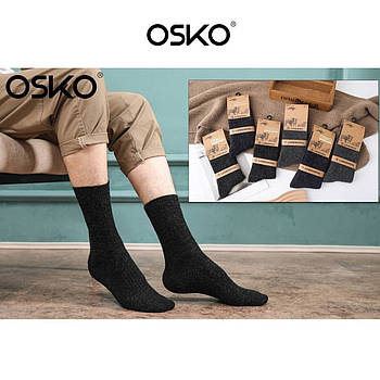 Шкарпетки чоловічі термо кашемір вовна Osko, розмір 41-47, асорті, 2615