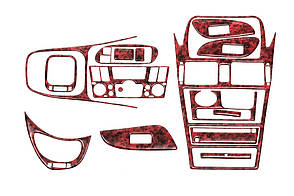 Накладки на панель 03-06 Карбон для Nissan Almera N16 2000-2006 рр, фото 1
