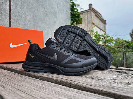 Чоловічі кросівки Nike Zoom Pegasus 26X водонепроникні чорний gore-tex, фото 1