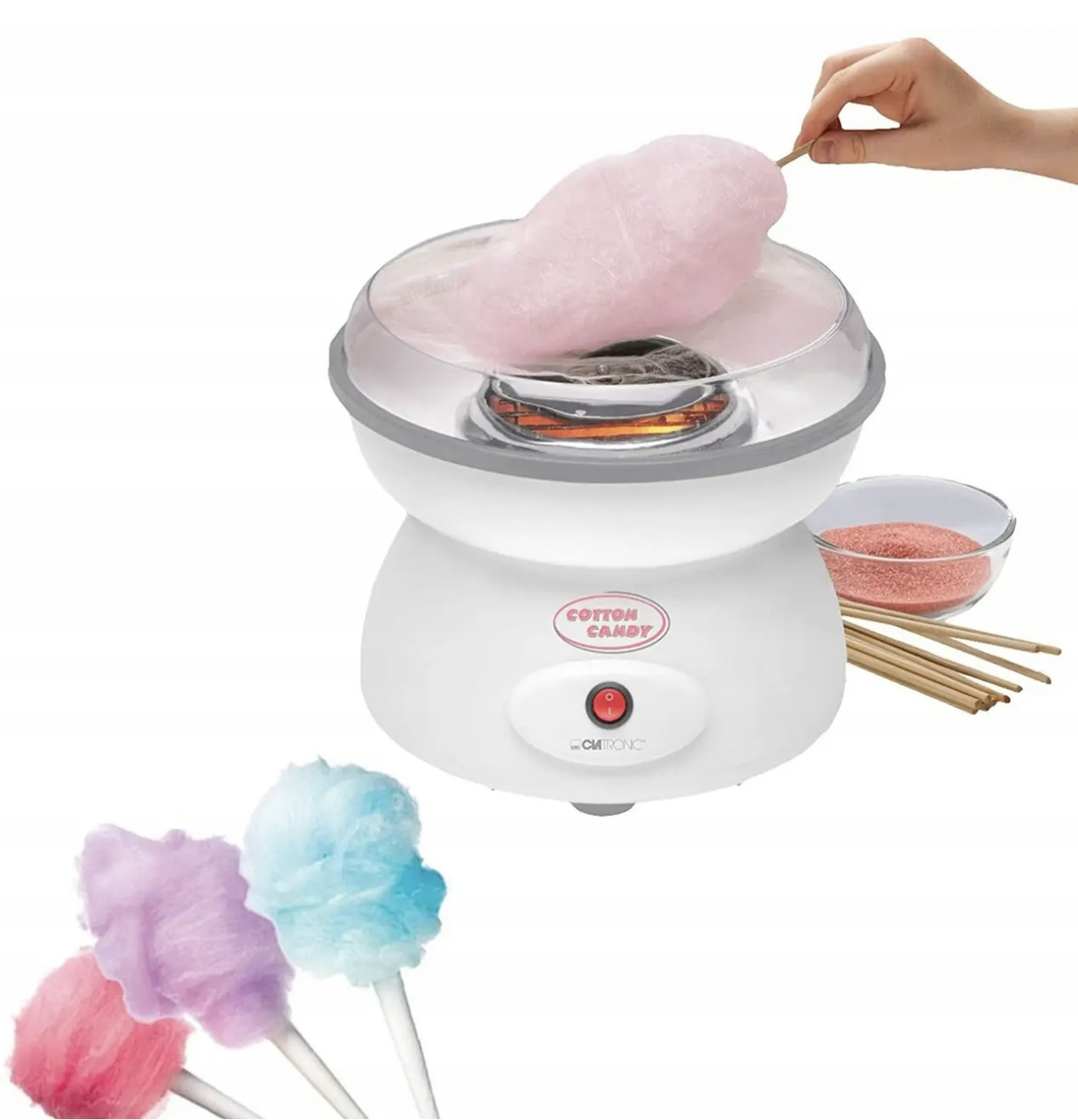 Аппарат для приготування солодкої цукрової вати Clatronic ZWM 3478, фото 1