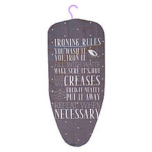 Змінний чохол без основи на міні прасувальну дошку BrightPrints #1 Ironing Rules 75х37 см