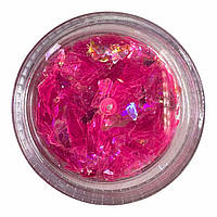 Блестки (битое стекло) для ногтей Starlet Professional, розовые